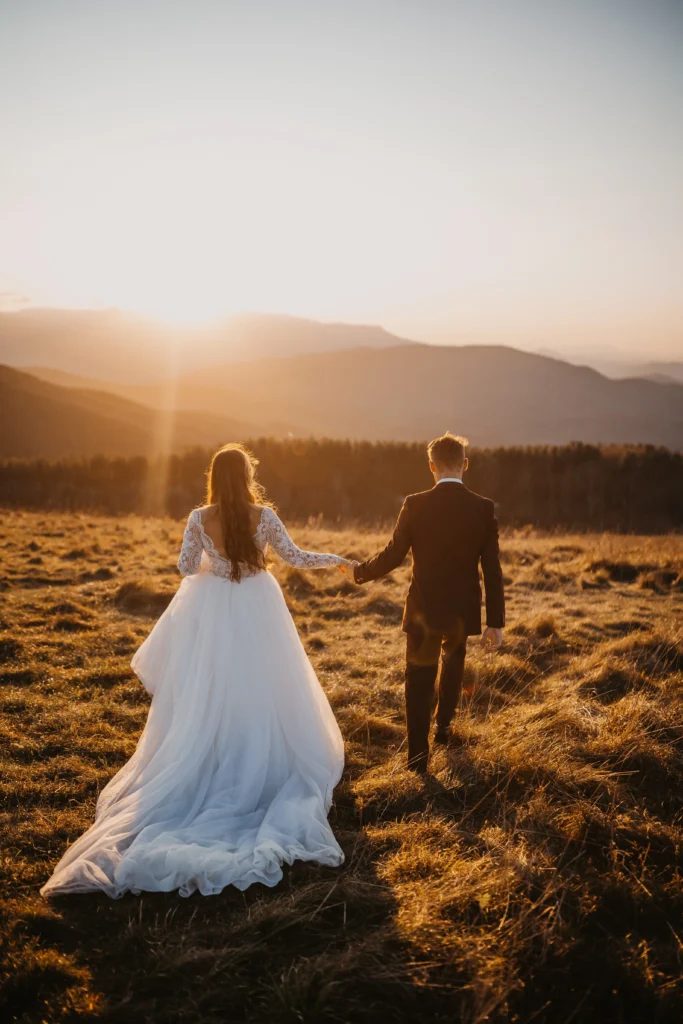 “Du soir au matin”, portrait argentique de mariage en 2022 par Nathalie Mota (réf. bf2399).